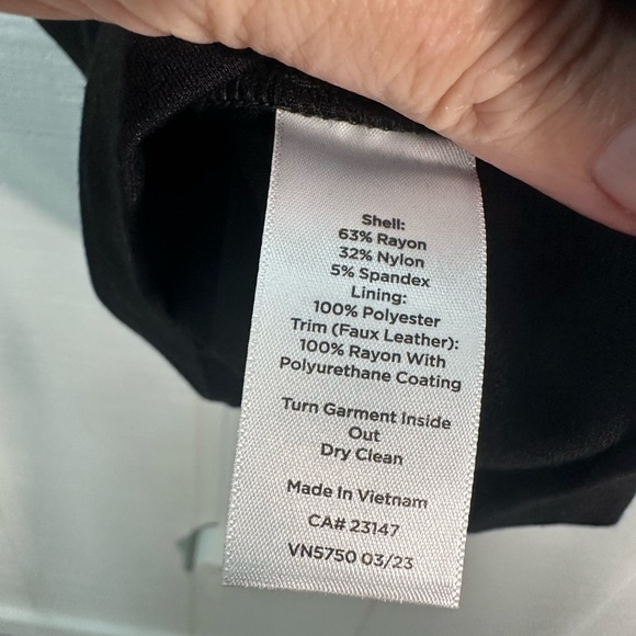 Talbots Black 3/4 Sleeve Dress No Size, See Measurements, NWOT - Picture 9 of 10